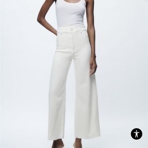 The Marine Straight Pant by Zara in White.
